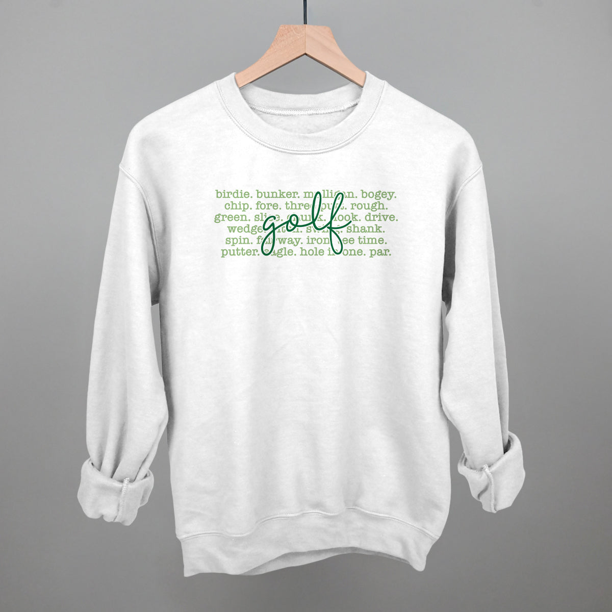 Golf Terms Script Graphic Apparel - product detail 11