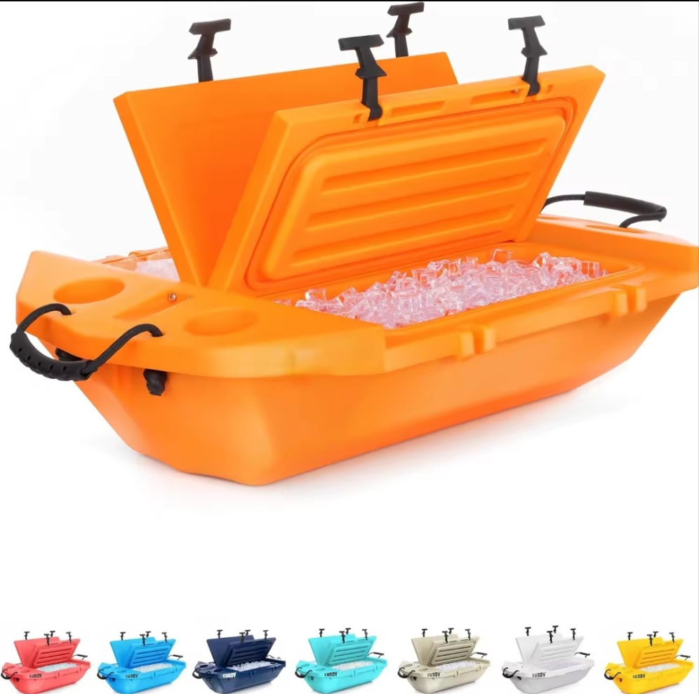 Cuddy Floating Cooler and Dry Storage Vessel – 40QT Amphibious Hard Shell Design - Multiple Color Options