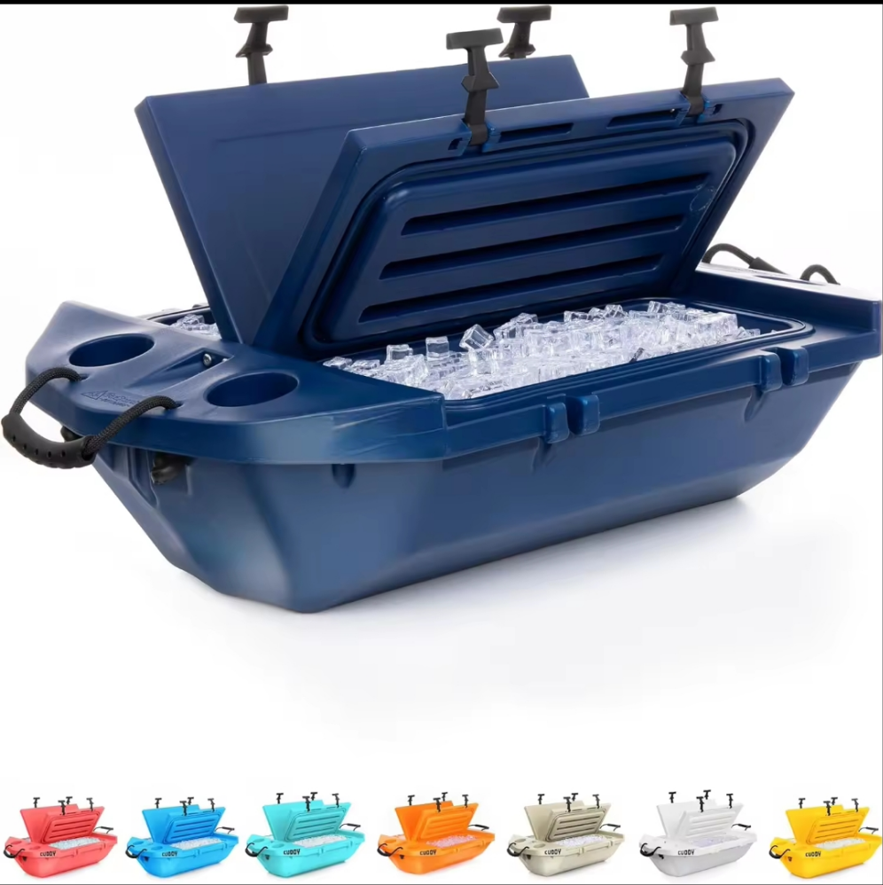 Cuddy Floating Cooler and Dry Storage Vessel – 40QT Amphibious Hard Shell Design - Multiple Color Options
