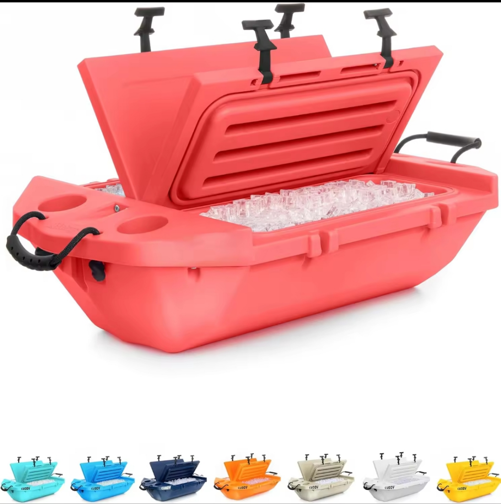 Cuddy Floating Cooler and Dry Storage Vessel – 40QT Amphibious Hard Shell Design - Multiple Color Options