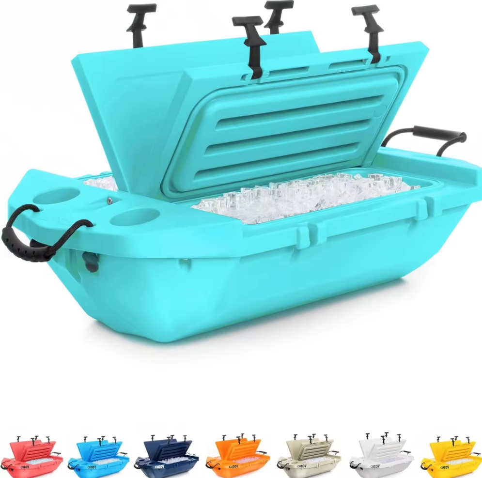 Cuddy Floating Cooler and Dry Storage Vessel – 40QT Amphibious Hard Shell Design - Multiple Color Options