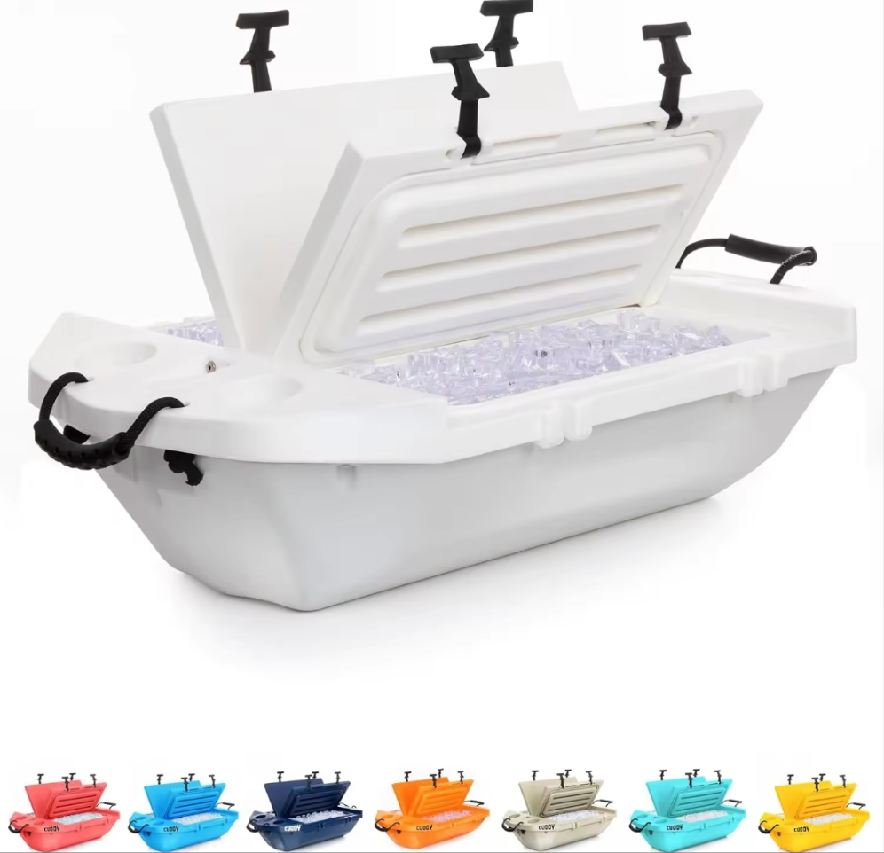 Cuddy Floating Cooler and Dry Storage Vessel – 40QT Amphibious Hard Shell Design - Multiple Color Options