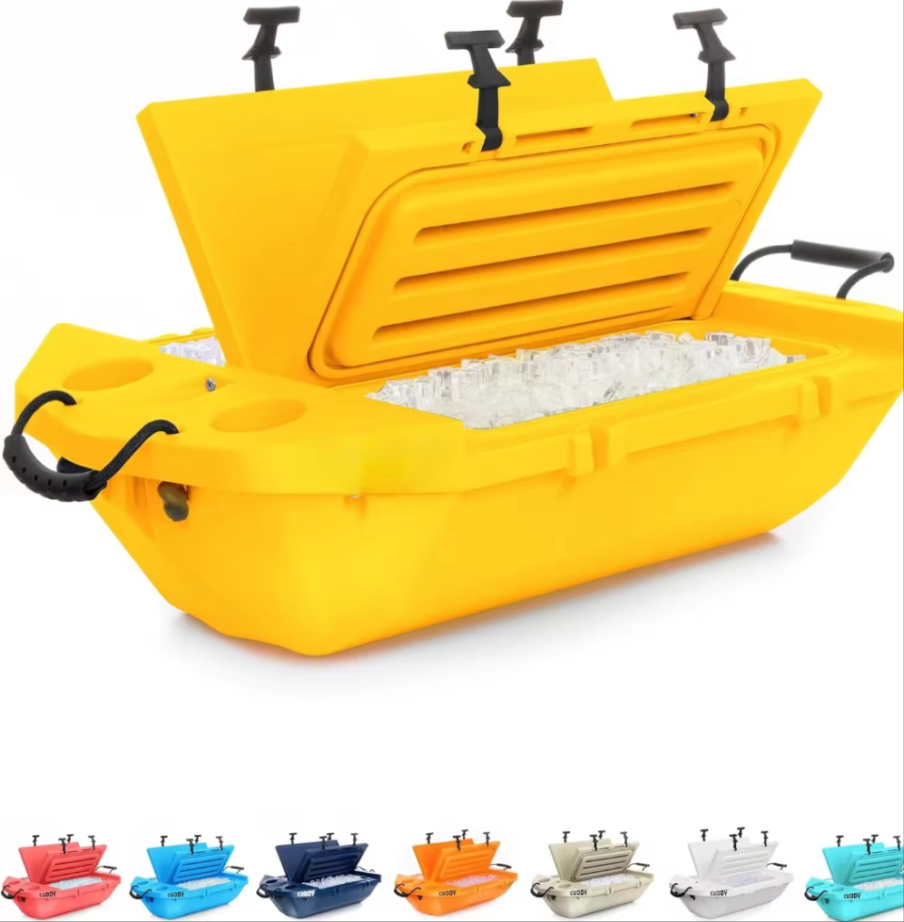 Cuddy Floating Cooler and Dry Storage Vessel – 40QT Amphibious Hard Shell Design - Multiple Color Options