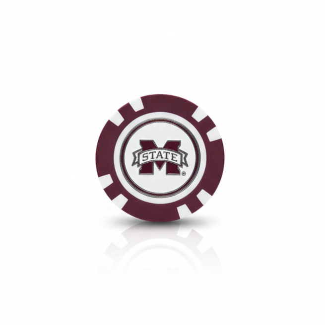 Logo of Mississippi State University on a white background