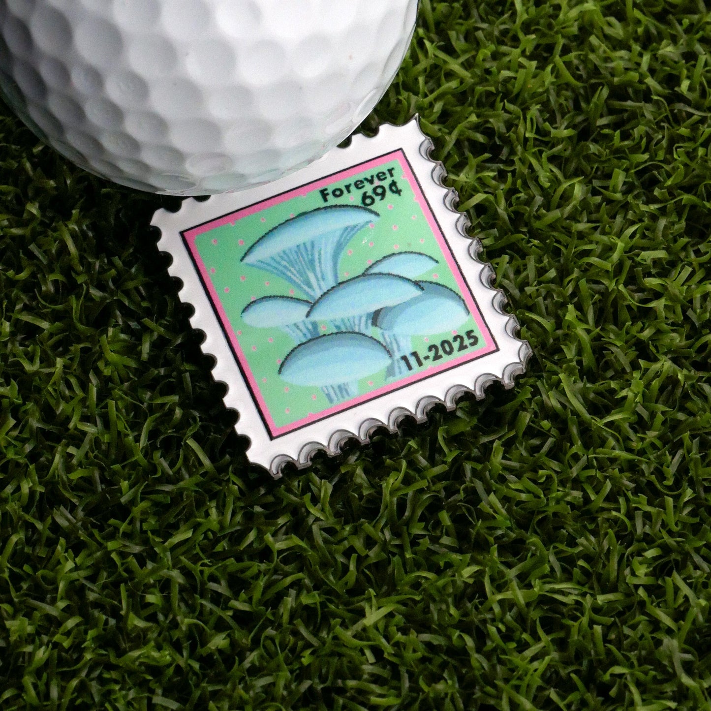 November Mushroom Stamp Ball Marker