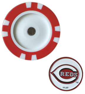 Officially Licensed Cincinnati Reds Poker Chip Ball Marker Short Description:
