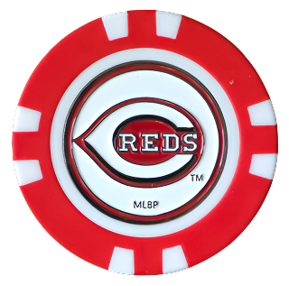 Officially Licensed Cincinnati Reds Poker Chip Ball Marker Short Description: