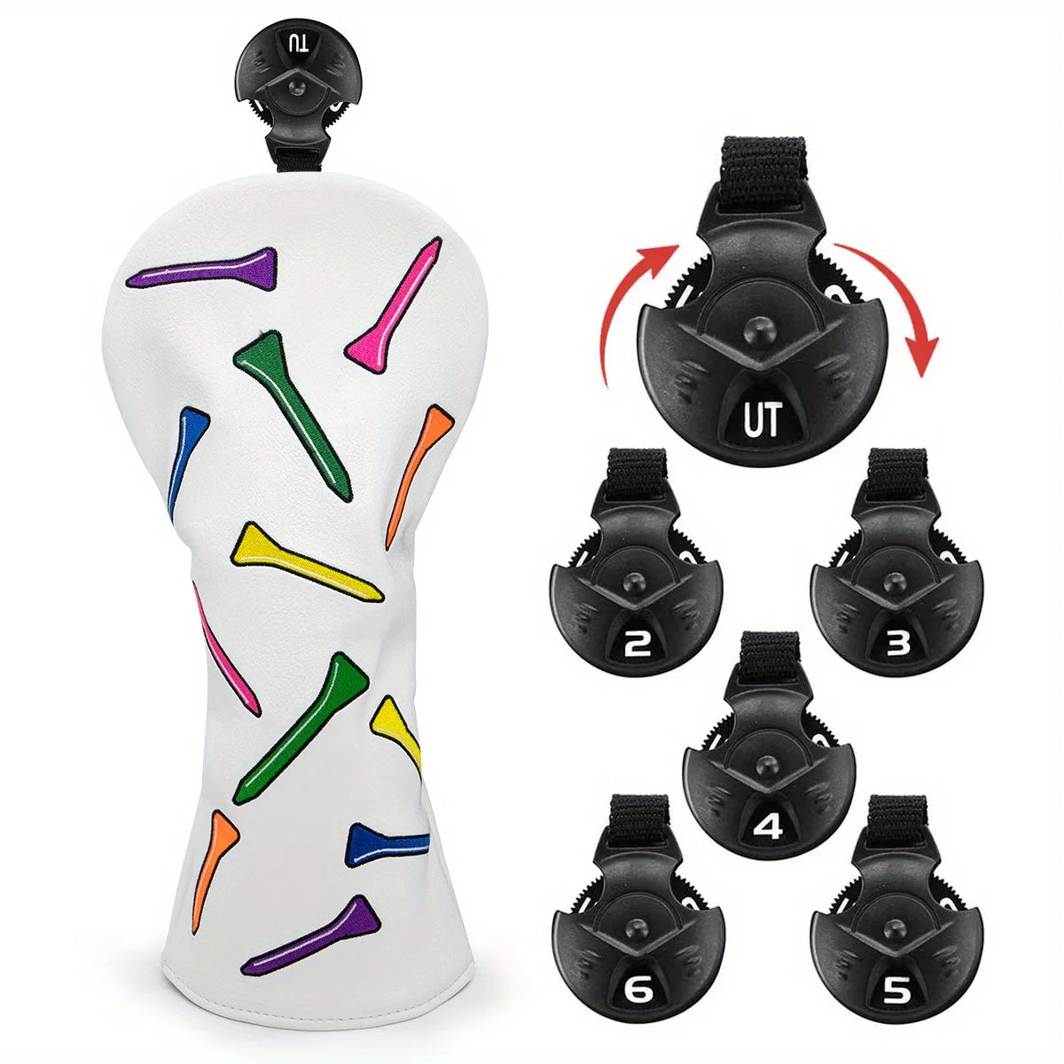 Neon Tees PU Leather Golf Head Covers