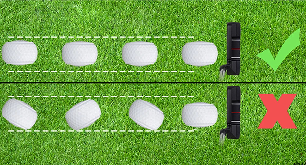 Crestgolf Flat Putting Ball – Precision Practice Trainer