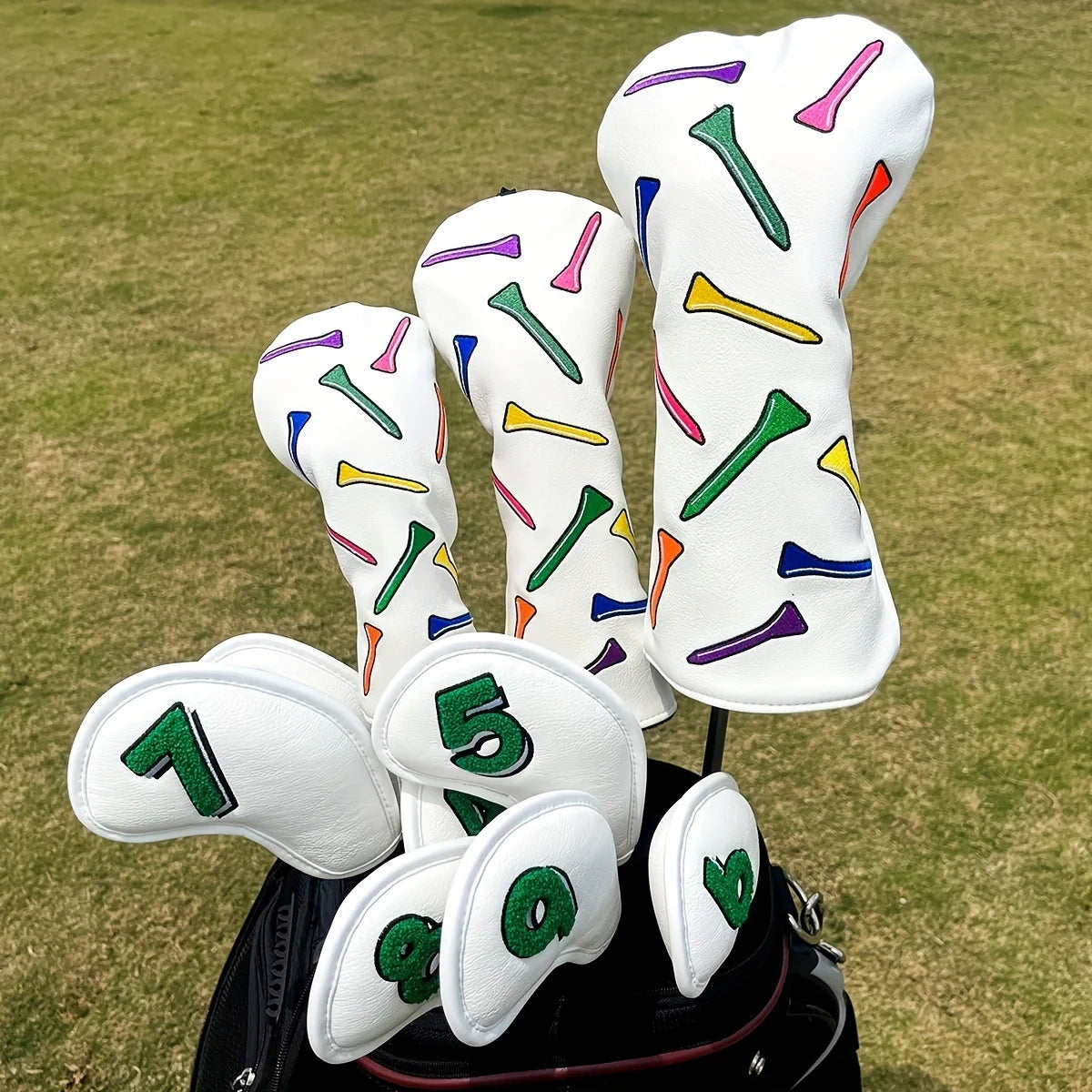 Neon Tees PU Leather Golf Head Covers