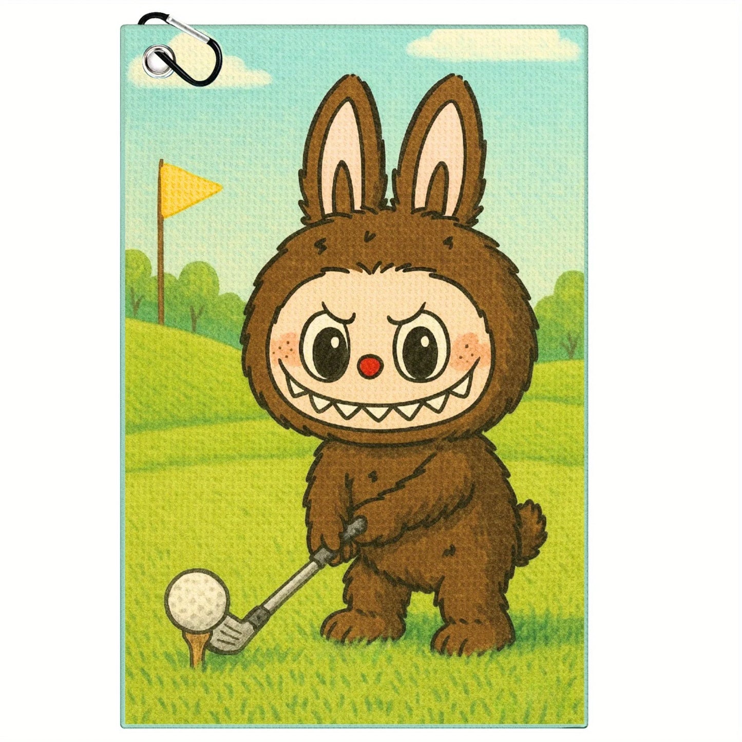 Labubu Golf Towel – Microfiber Mischief with Clip