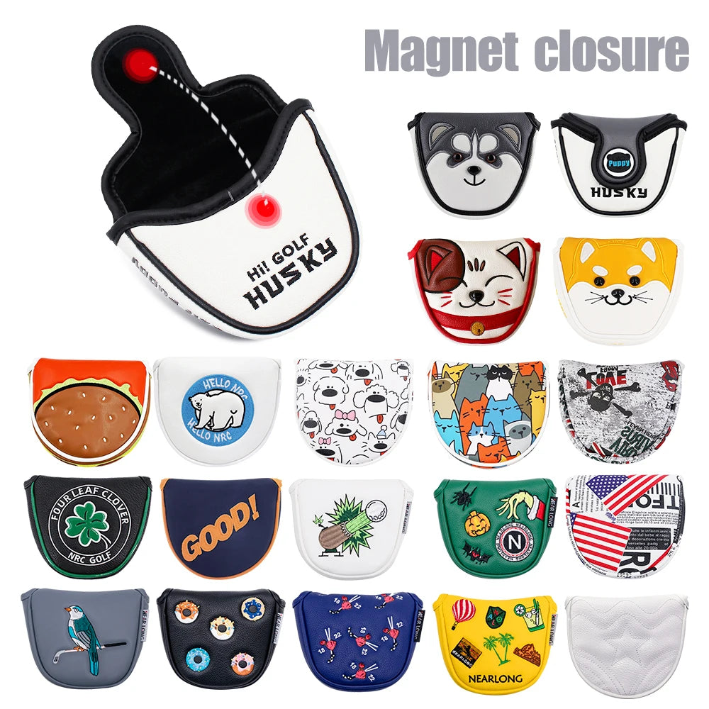 Golf Mallet Putter Covers Magnetic