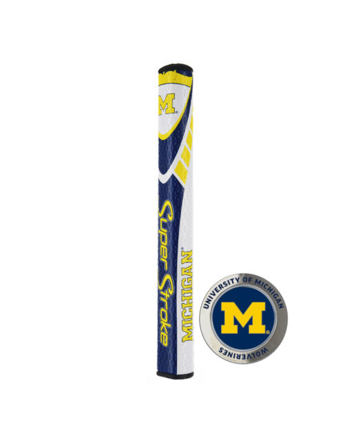 Michigan Wolverines SuperStroke 2.0 Putter Grip with Coin Marker