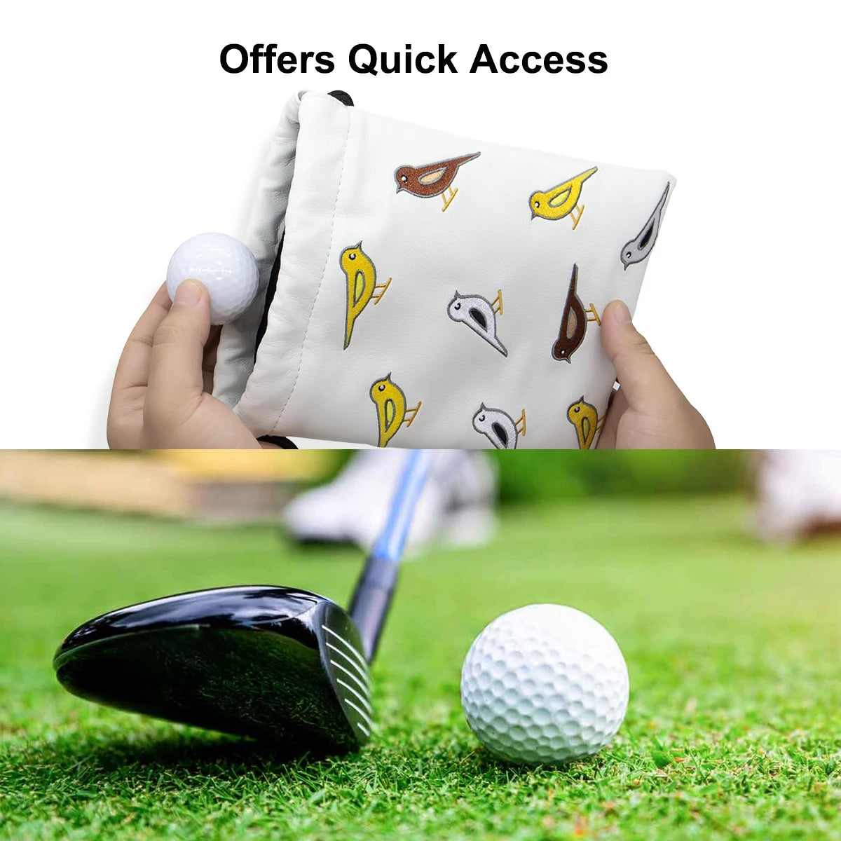 Drawstring Golf Pouch – Gilmore, Clover & Bird Series