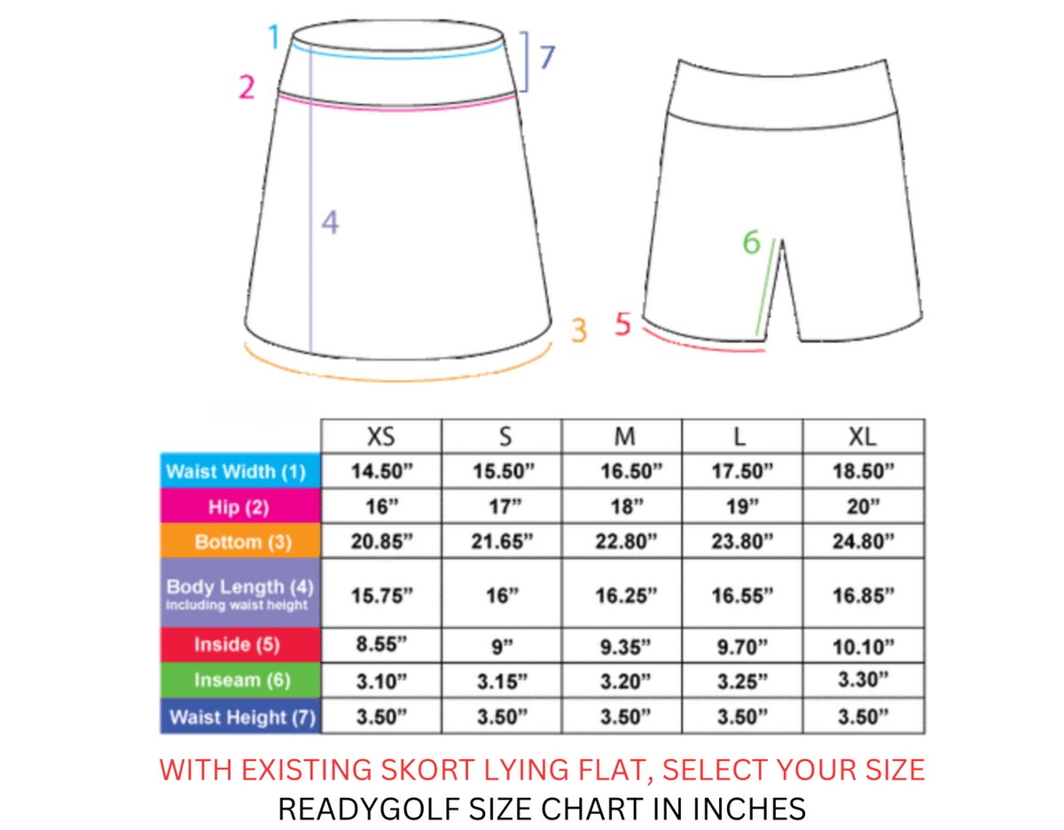 Neon Flamingos Ladies Active SKORT by ReadyGOLF