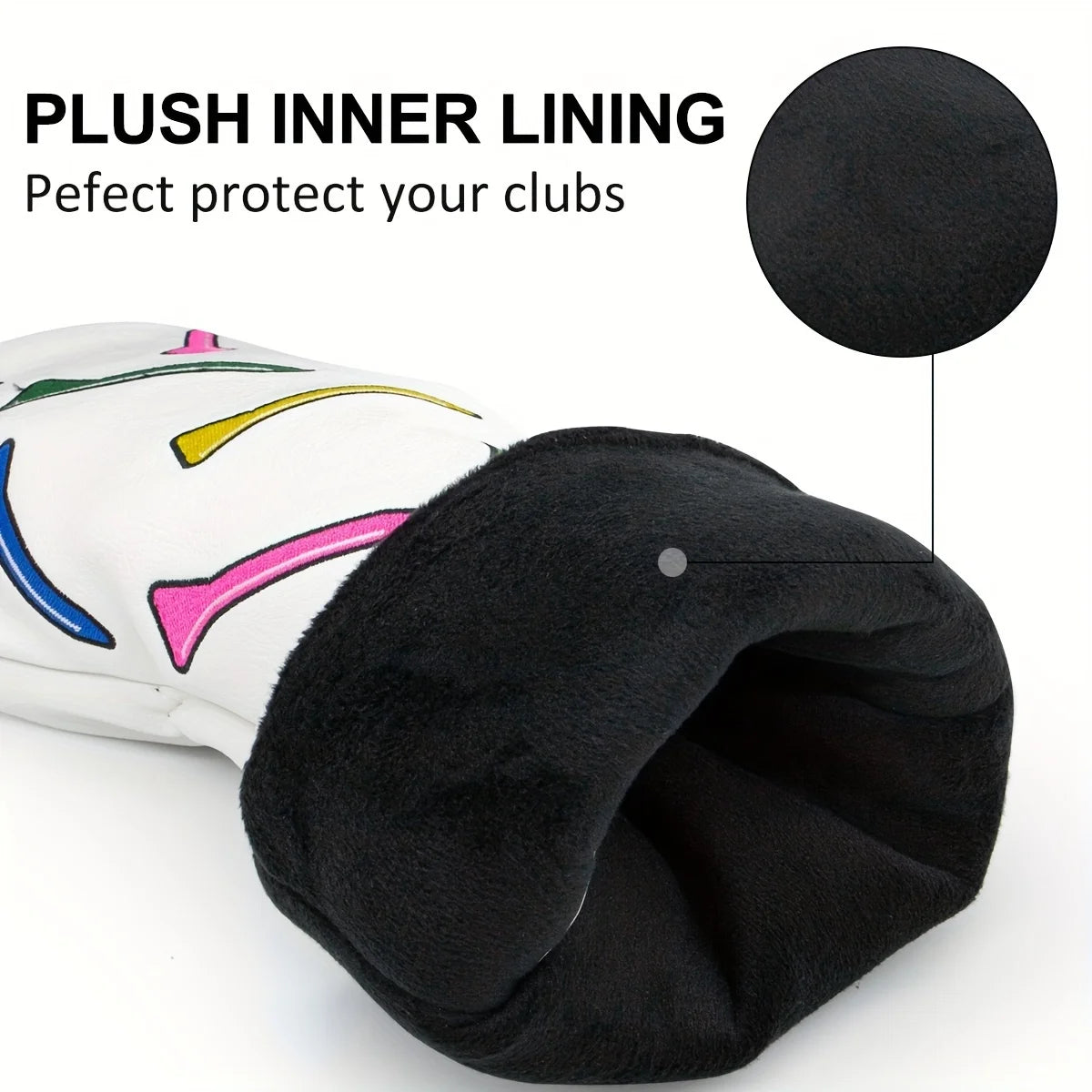 Neon Tees PU Leather Golf Head Covers