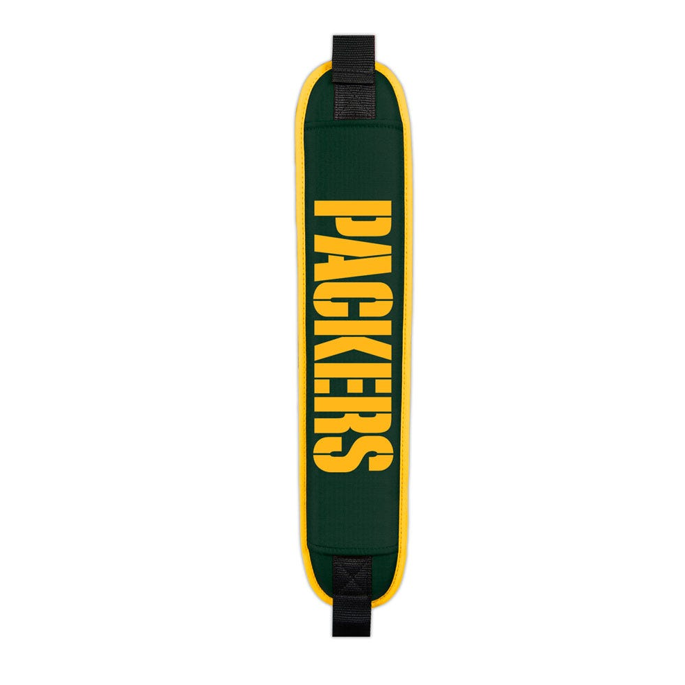 Green Bay Packers Clubhouse Cooler Cart Bag - padded shoulder strap detail