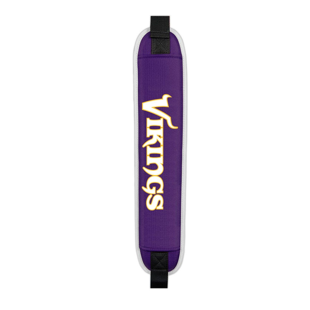 Minnesota Vikings Clubhouse Cooler Cart Bag - padded shoulder strap detail