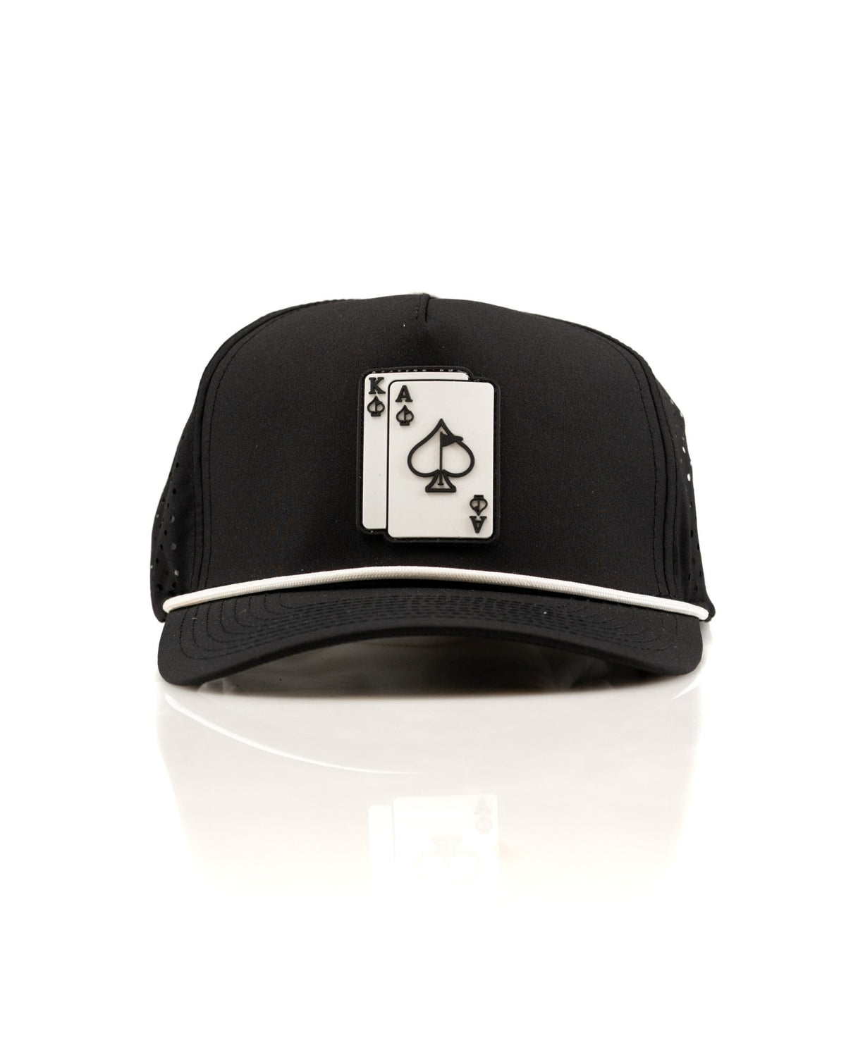 Ace/King Black - Perforated Rope Hat - Club Rehab