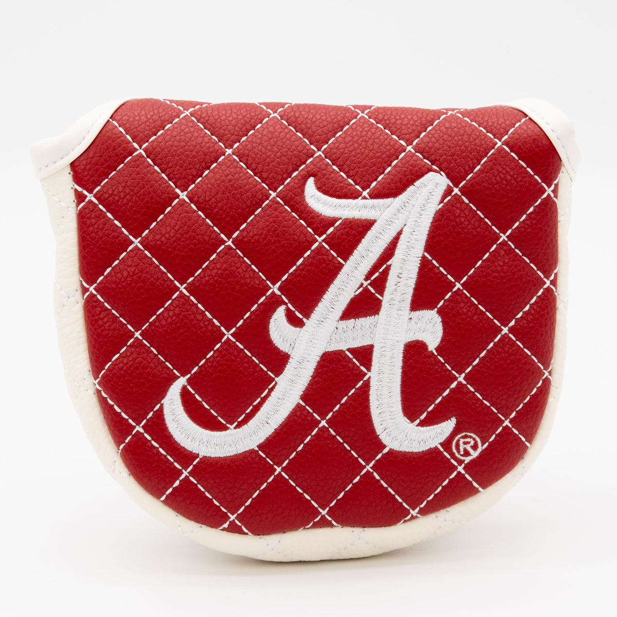 Alabama Crimson Tide Solid Quilted Mallet Putter Cover, front view