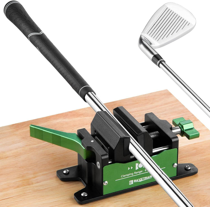 Aluminum Golf Club Vise – Adjustable Grip Installation & Removal Tool - Bench Mount (Bolt - Down) - Club Rehab
