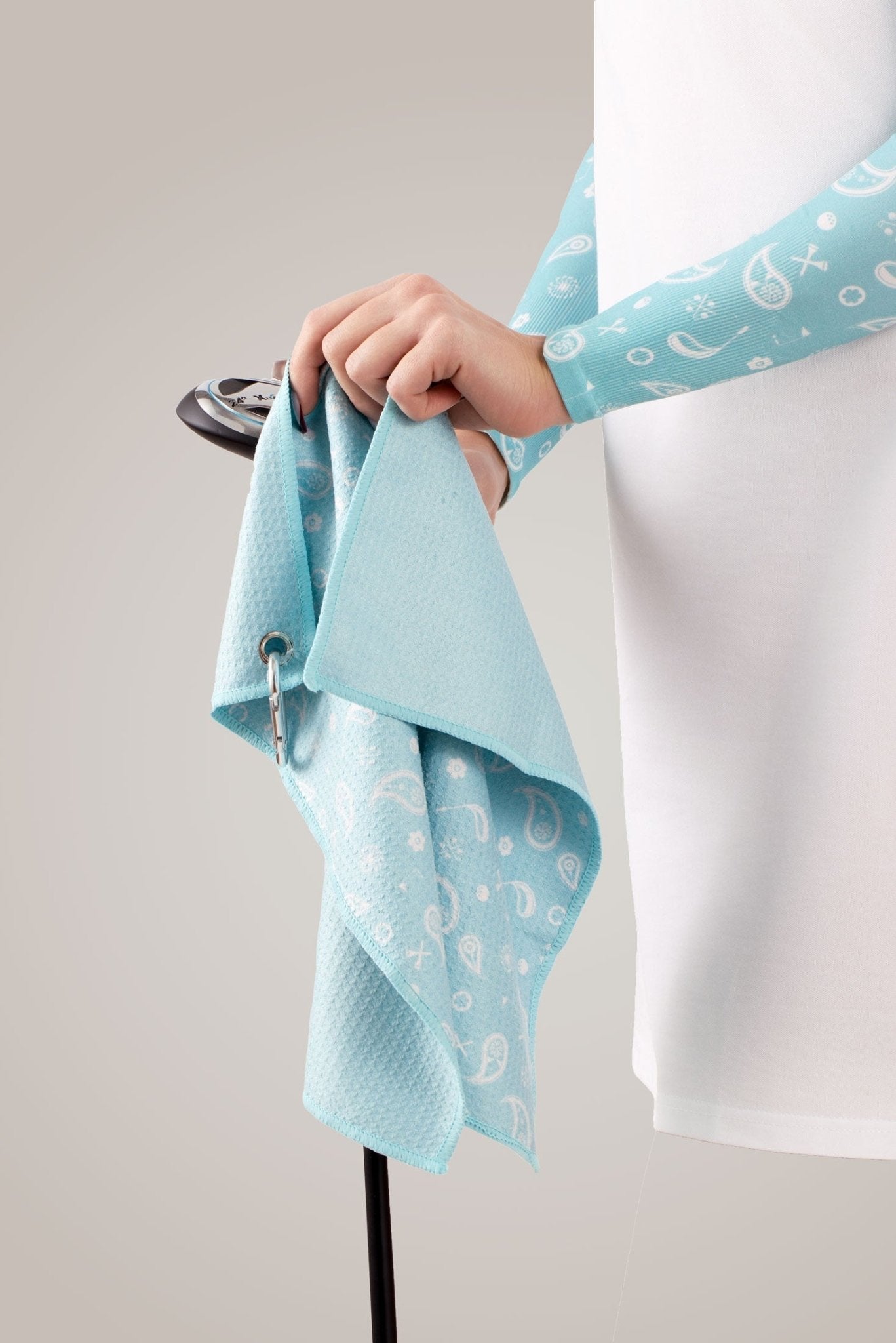 Aqua Golf Towel - Club Rehab