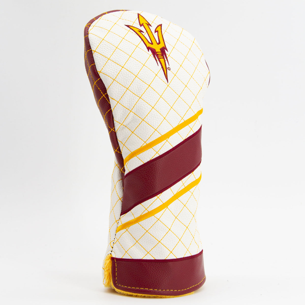 Arizona State Sun Devils Striped Quilted Driver Headcover, angled view