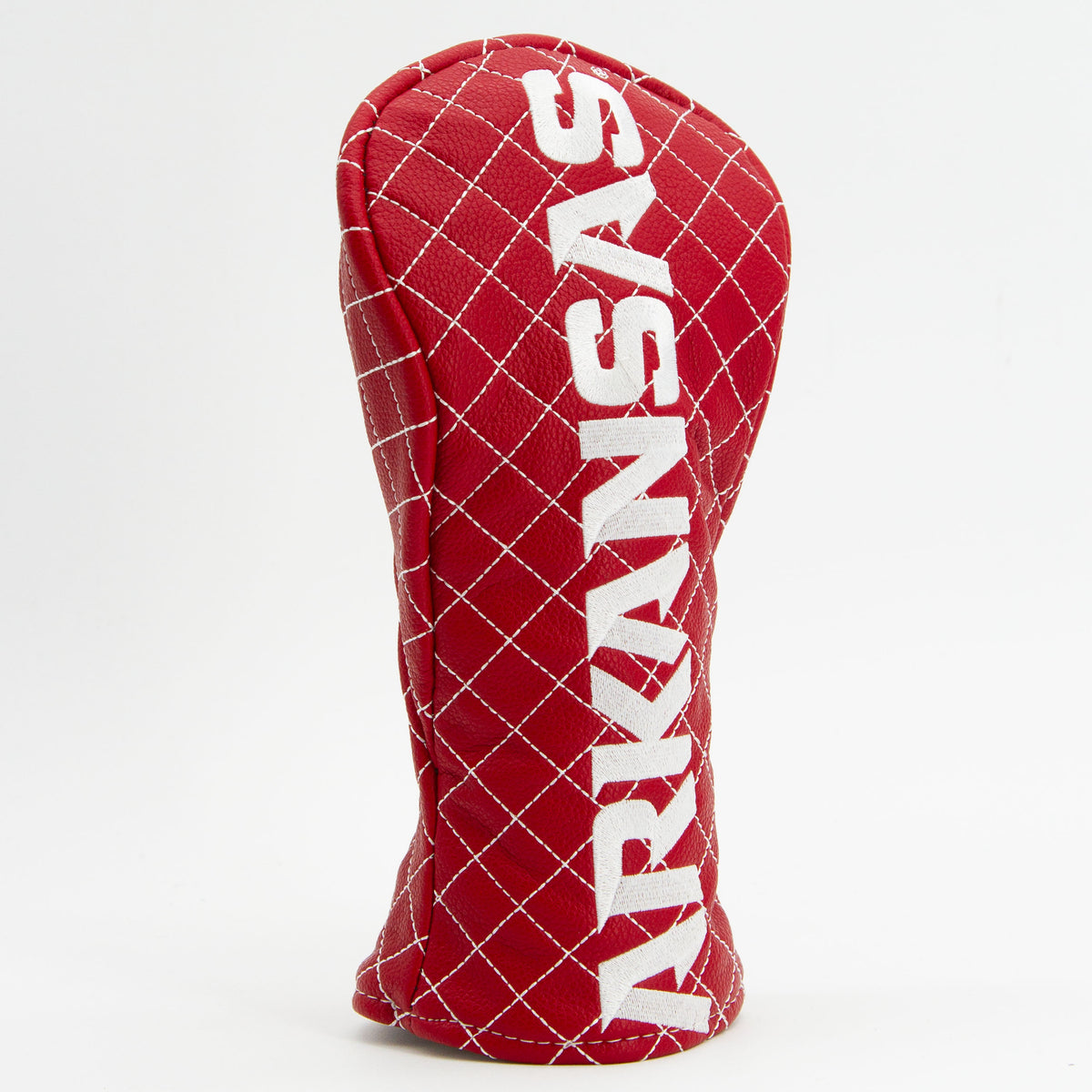 Arkansas Razorbacks Solid Quilted Fairway Headcover, angled view