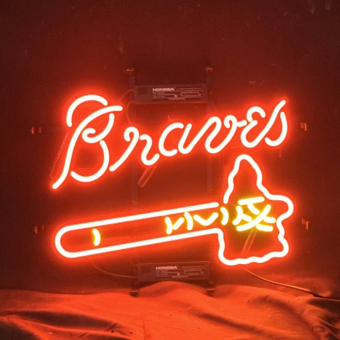 Atlanta Braves Baseball Logo Neon Signs Light - Club Rehab