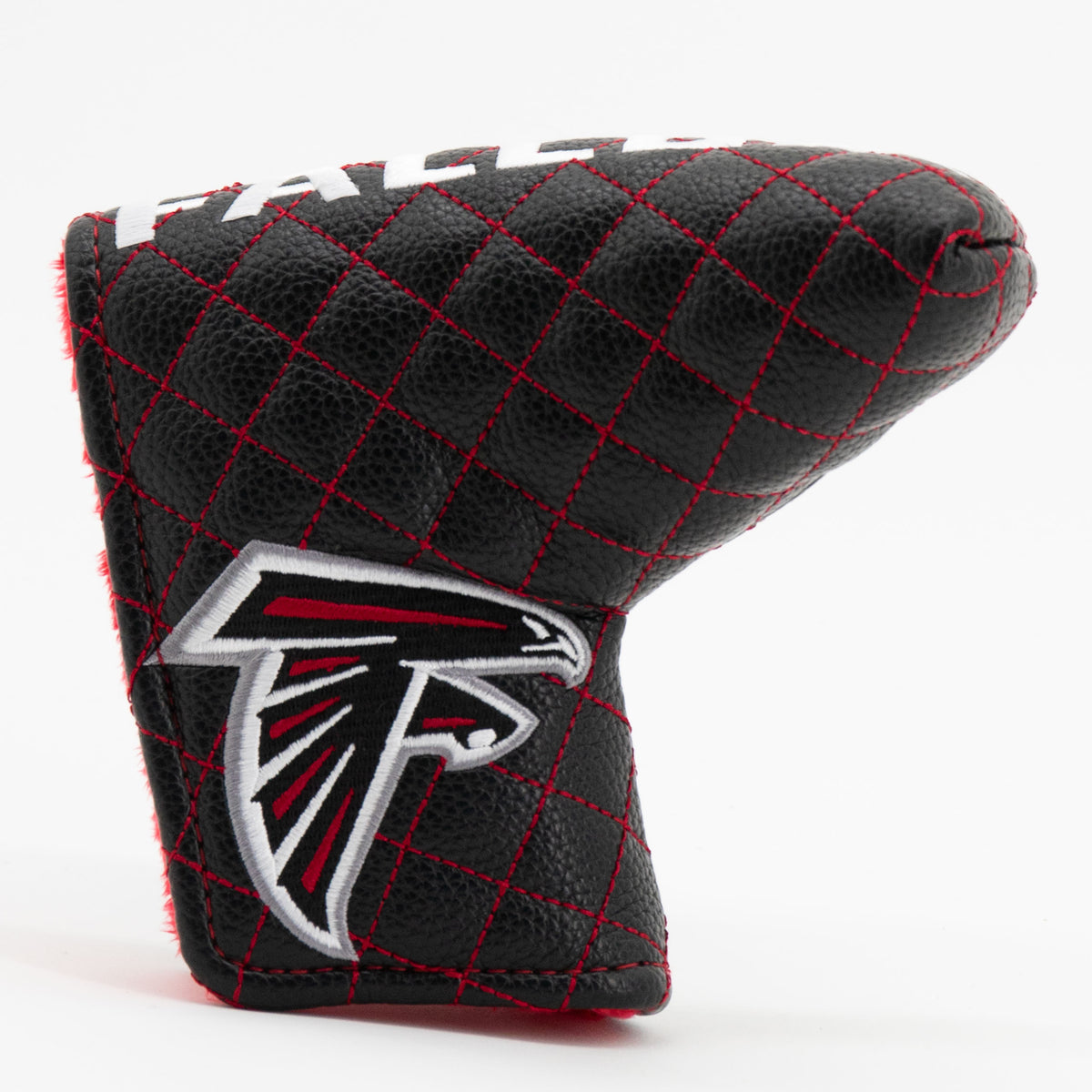Atlanta Falcons Solid Blade Putter quilted headcover, front view
