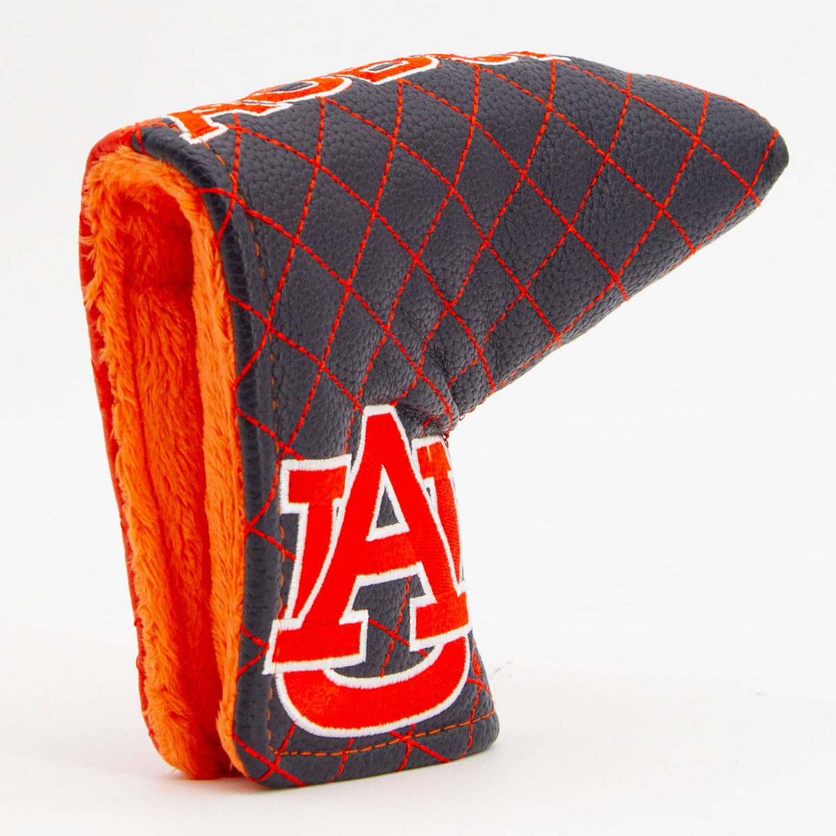 Auburn Tigers Split Quilted Blade Putter Cover, opening detail