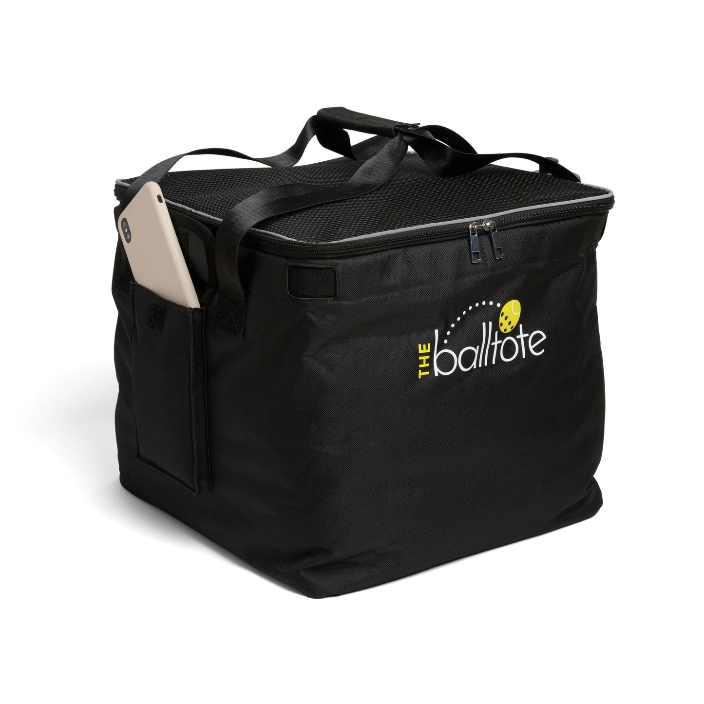 Ball Tote & Cart - Portable Teaching Cart with Black Ball Tote Bag for Tennis and Pickleball Pros - Club Rehab