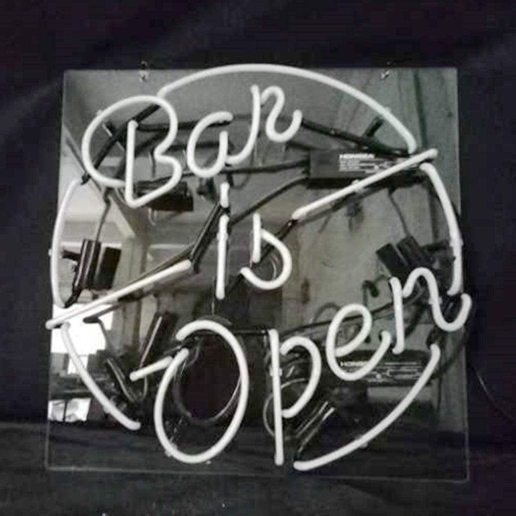 Bar is Open Neon Sign - Club Rehab