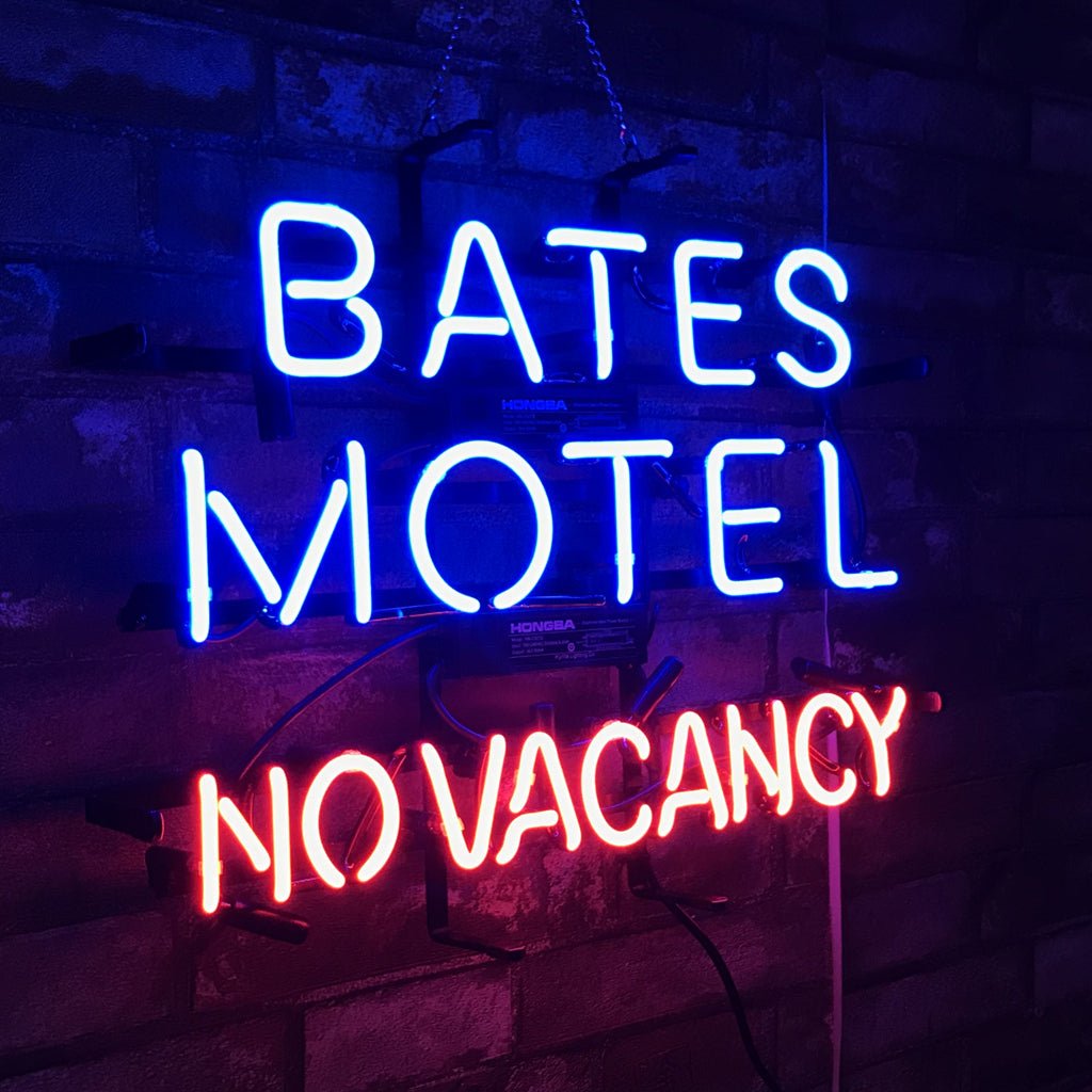 Bates Motel No Vacancy Neon Signs - Club Rehab