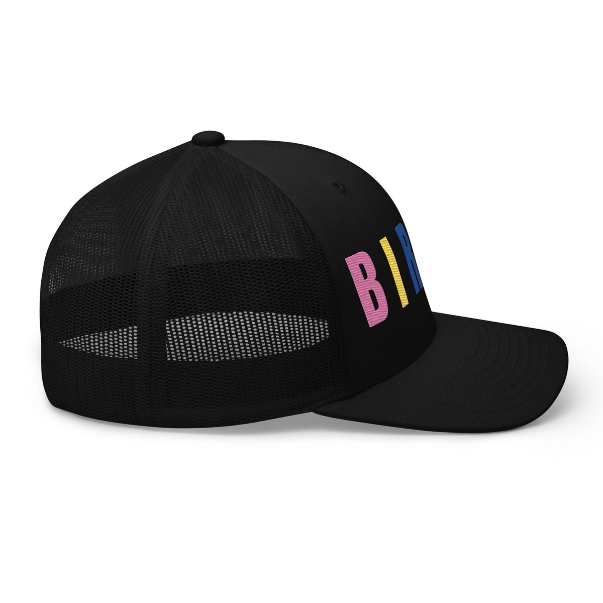 BIRDIE Embroidered Golf Trucker Hat – Birdie Pop Collection - Black - Club Rehab
