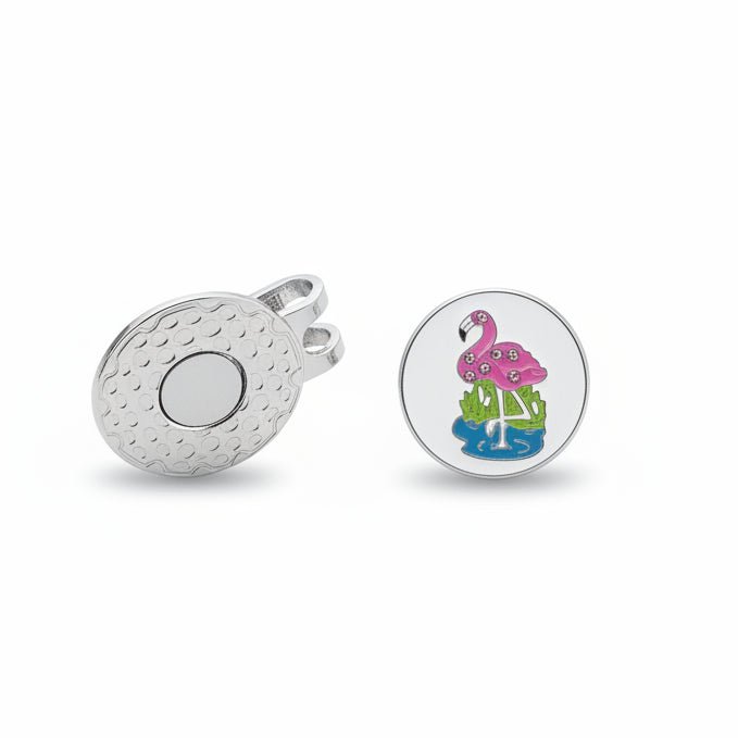Birdie in Paradise Flamingo Golf Ball Marker - Club Rehab