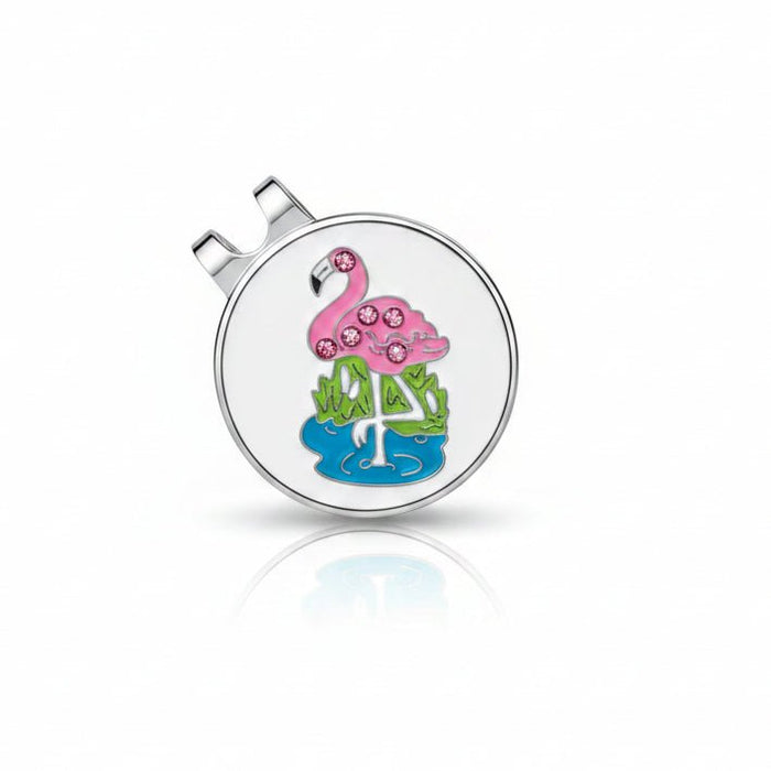 Birdie in Paradise Flamingo Golf Ball Marker - Club Rehab