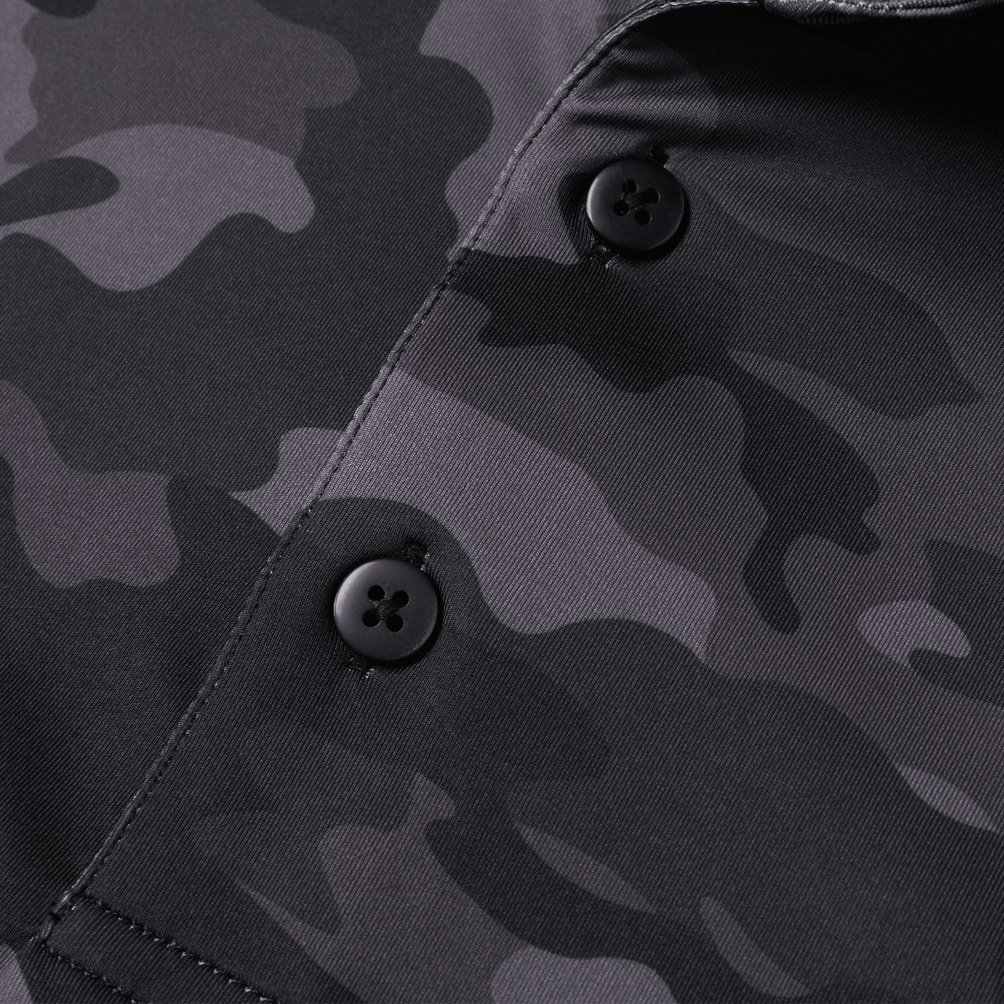 Black Camo Men's Polo - S - Club Rehab