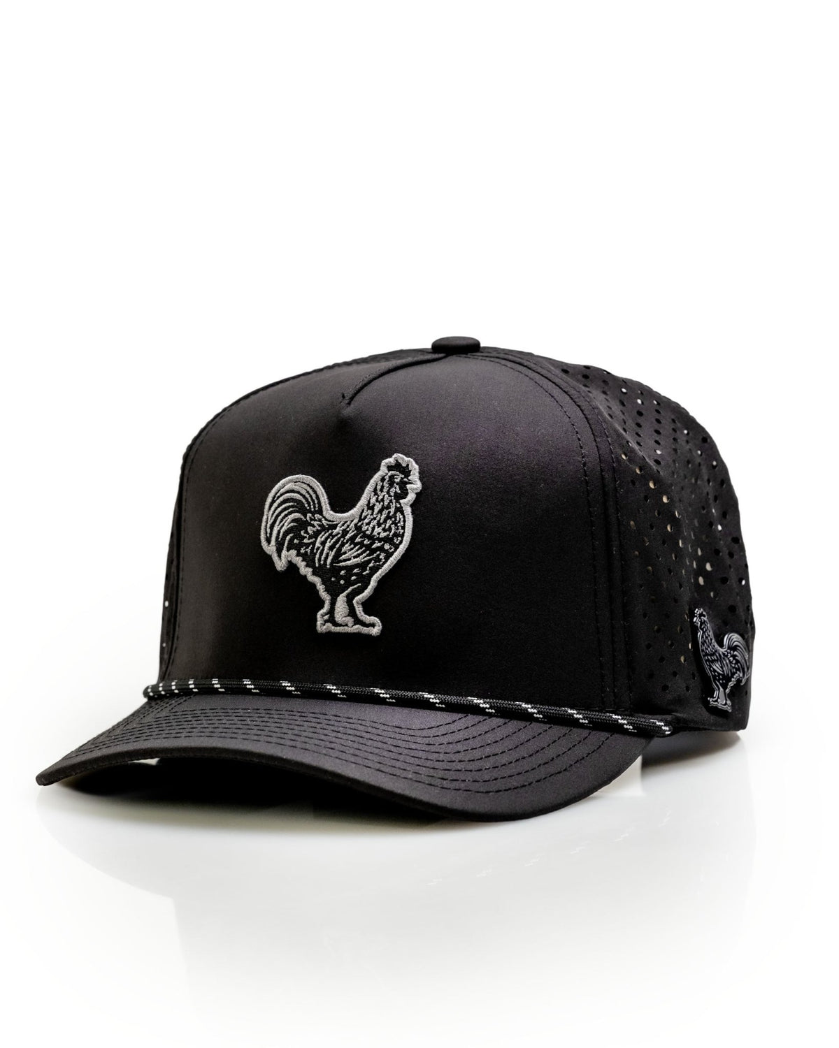 Black Cock Black - Perforated Rope Hat - Club Rehab