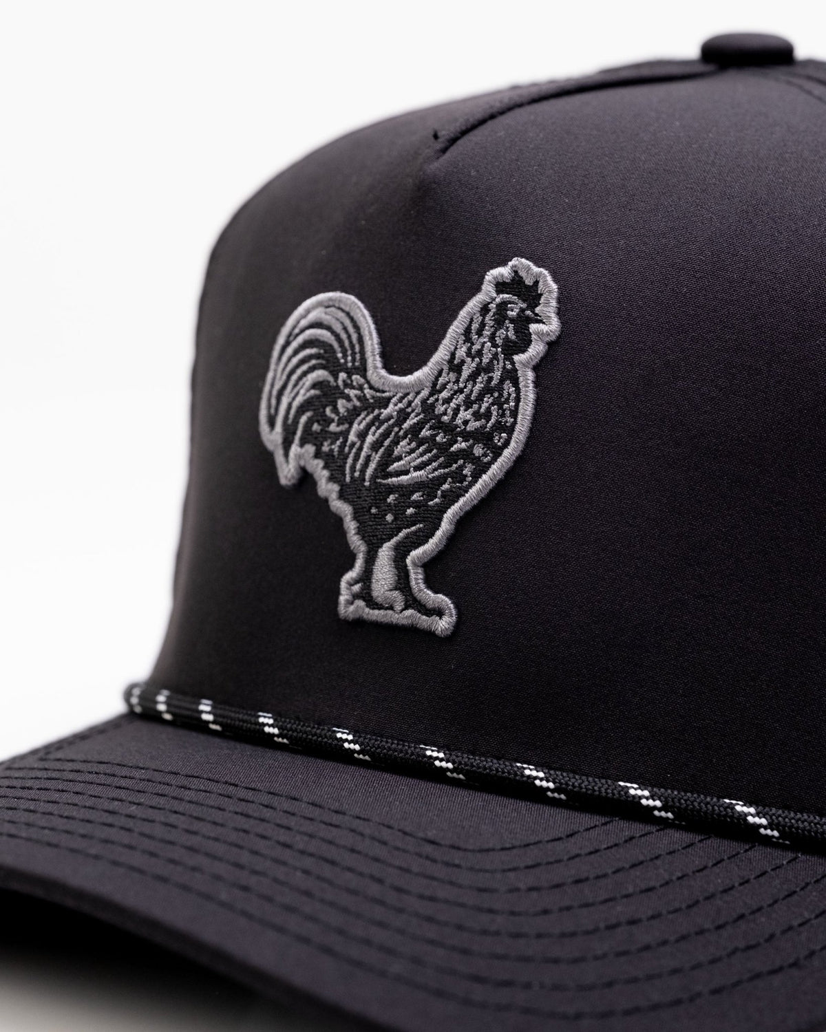 Black Cock Black - Perforated Rope Hat - Club Rehab