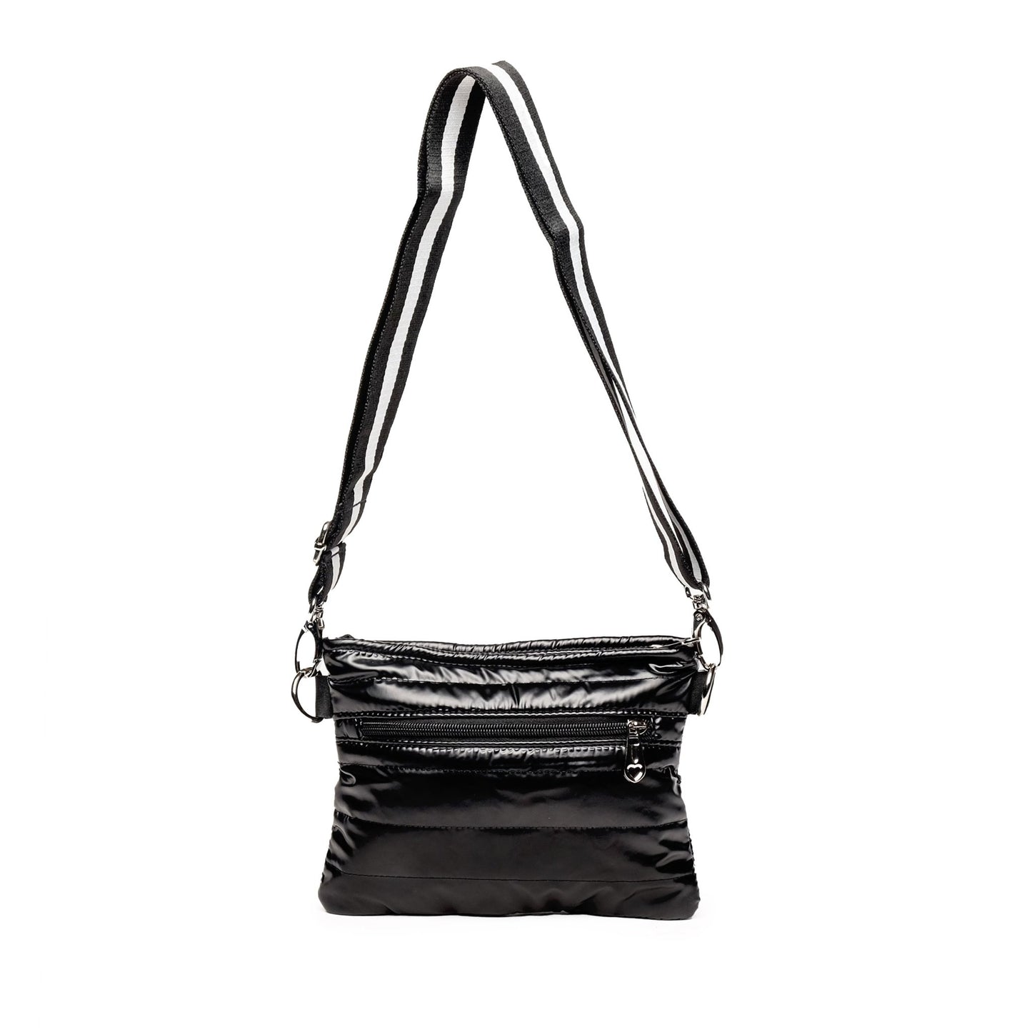 Black Padded Crossbody Belt Bag - Club Rehab