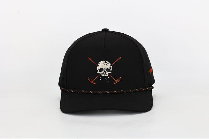 Black Skull and Crossbones 2.0 Golf Hat - Club Rehab