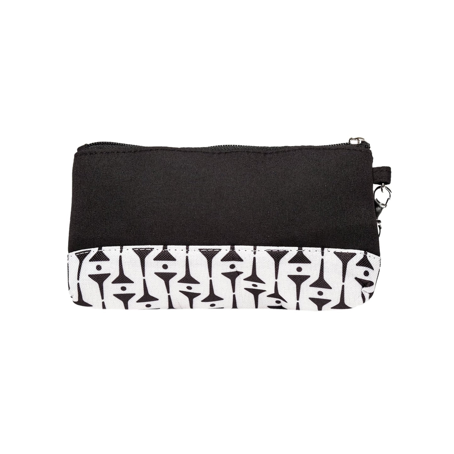 Black Tees Wristlet with Removeable Strap - Club Rehab
