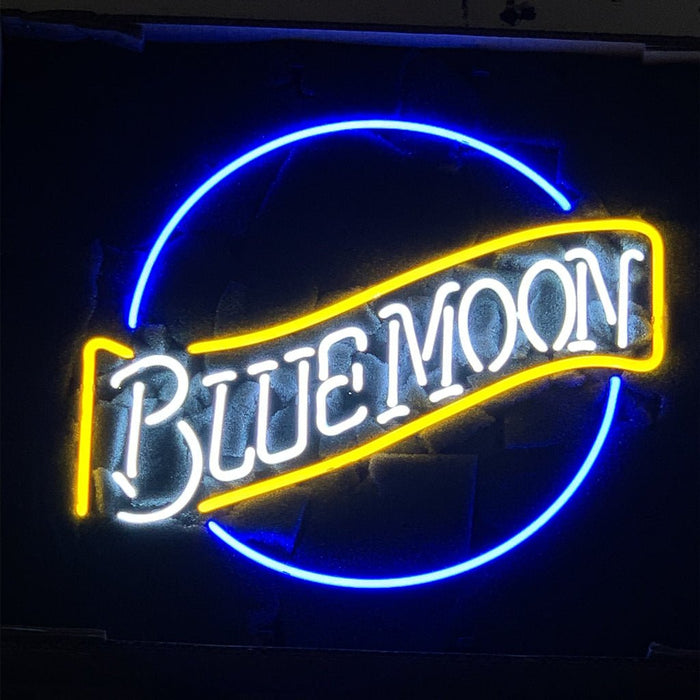 Blue Moon Beer Neon Light Sign - Club Rehab