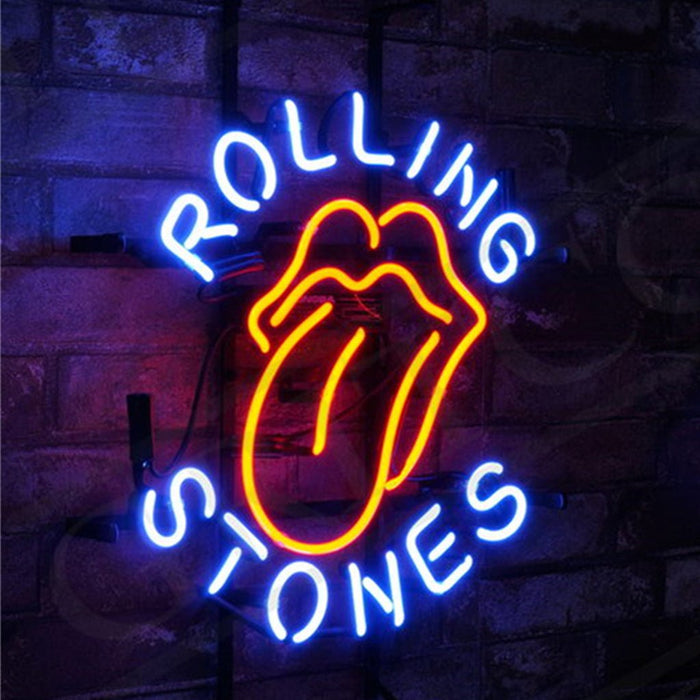 Blue Rolling Stones Neon Signs Light - Club Rehab