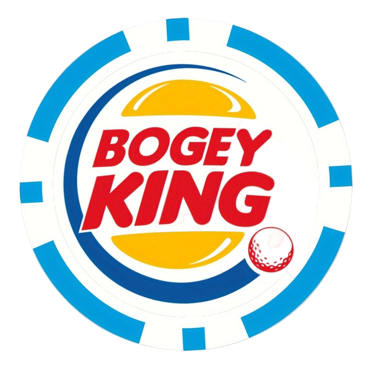 Bogey King Golf Ball Marker - Poker Chip Style - Club Rehab - Golf Ball MarkerBogey King Golf Ball Marker - Poker Chip Style