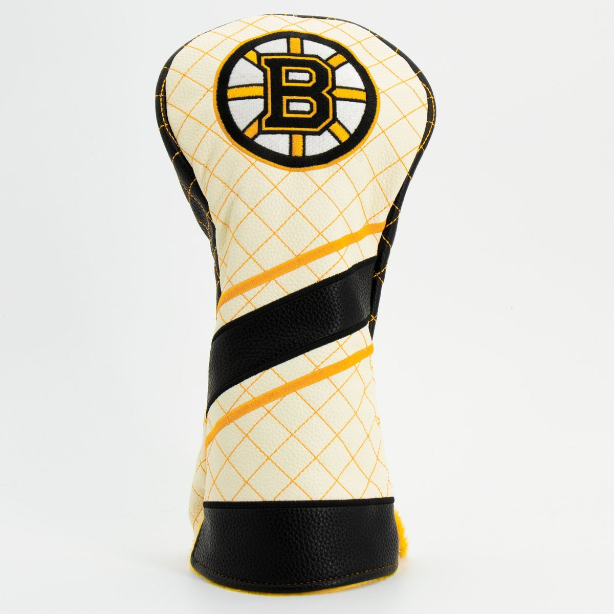 Boston Bruins stripe quilted driver golf headcover