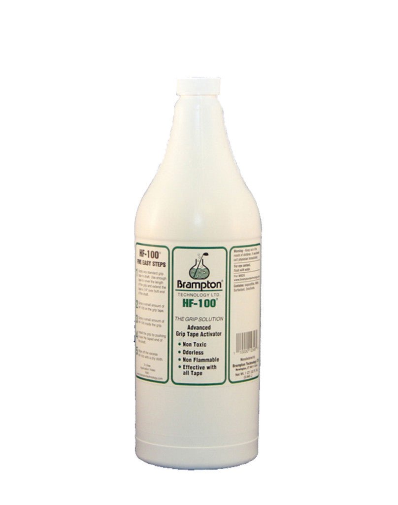 Brampton HF-100 grip solvent in a 32 oz bottle