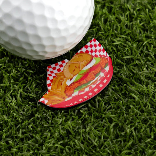 Breaded Tenderloin Sandwich Basket Ball Marker - Club Rehab