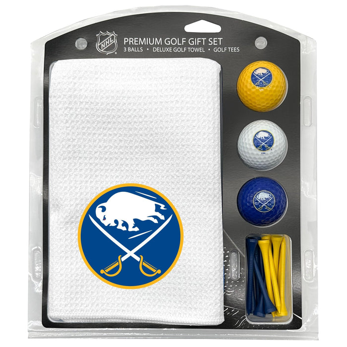 Buffalo Sabres White Microfiber Towel Golf Gift Set - Club Rehab